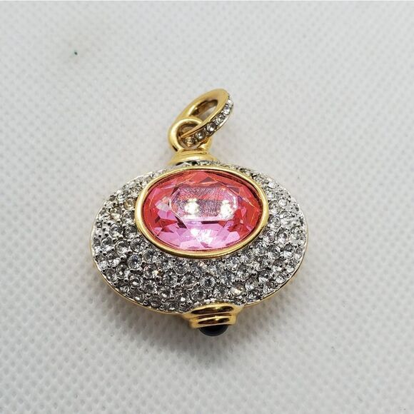 Pink, Silver, Gold, & Green Pendant - Picture 2 of 5